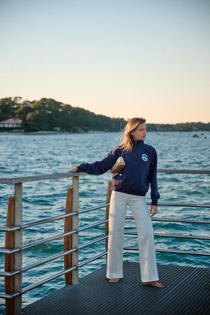 Shooting photo fashion premium au Cap Ferret pour Jane de Boy